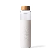 Soma V2 Glass Water Bottle, White, 289221, 17oz