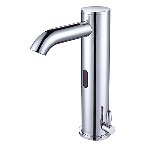 Aquaterior Automatic Electronic Sensor Touchless Bathroom Sink Faucet Motion Activated Hot & Cold Tap Undermount Chrome NSF CUPC CEC