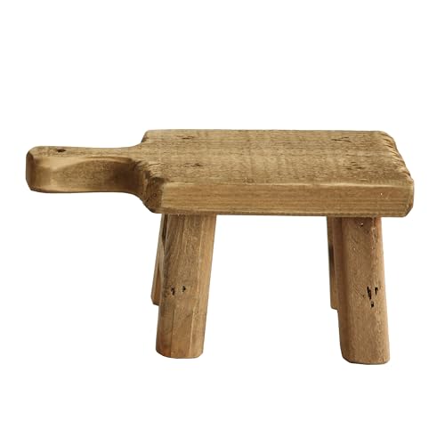 Creative-Co-Op-Small-Wood-Pedestal-with-Handle Creative Co Op Small Wood Pedestal with Handle