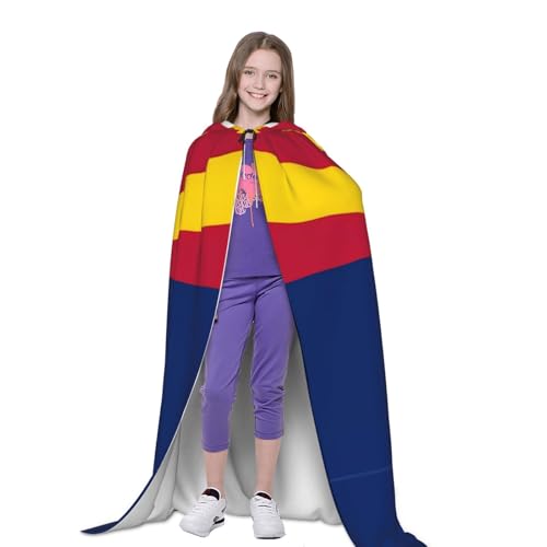 Disfraz de mago unisex con capucha grande y estampado resistente 5