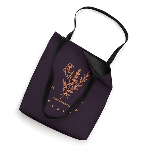 Bolsa Tote Raleigh North Carolina Meadow Print miniatura 2