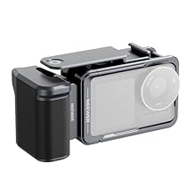 【For Osmo Action 5 Pro/4/3】 This action camera accessories kit includes AC014 Action Camera Cage and AC034 Side Handle—exclusively compatible with DJI Osmo Action 5 Pro Adventure Combo, Action 4, and Action 3 for thorough protection, functional expan...