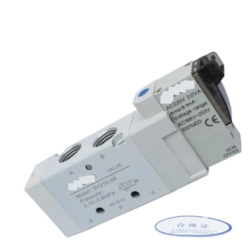 Vanne de régulation d'air pneumatique 5V210-08 à commutation rapide