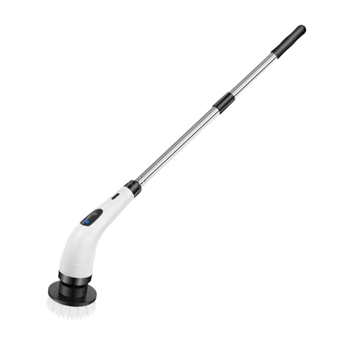 Hurricane Spin Scrubber Elektrische Power-Bürste mit 4 austauschbaren Bürstenköpfen für Badezimmer Küche Toilette Fliesenboden Wandreinigung