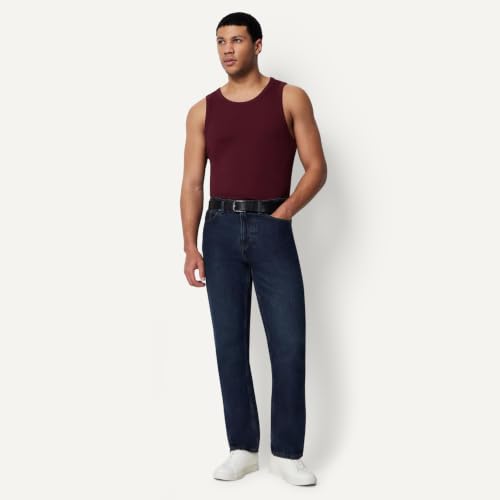 Amazon Essentials Herren Slim-Fit-Tanktop Mit Rippstrick, 2er-Pack, Rot/Dunkles Burgunderrot, XL – Ansicht 5