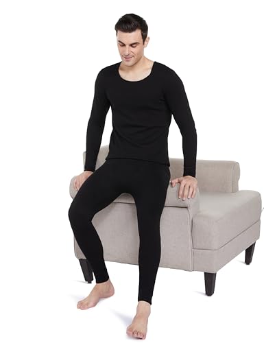 Image of Amazon Brand - Symbol Men Thermal Set (Top & Bottom) | Full Sleeve | Winter Wear | Body Warmer Set (Available in Plus Sizes)