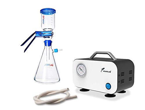 Joanlab Laboratory Vacuum Filtration Distillation Apparatus Set 10L Vacuum Filtration Pump And 500Ml Filter Flask Set Vacuum Filtration Distillation Apparatus #TOP16