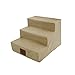 ckin - Cojín de 3 peldaños para escaleras de Perro o Gato, Plegable, para Interiores, Color Caqui