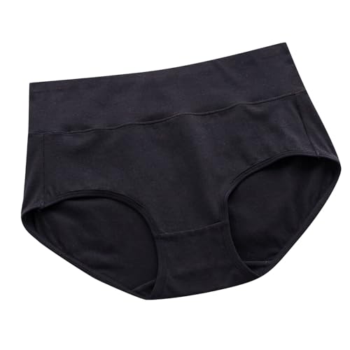 Genérico Bragas Tallas Grandes Mujer Bragas Algodon Mujer Altas Vientre Plano Calzones sin Costura Period Underwear Compresivos Cotton Underwear Women Roupa Mulher Calzones Calzoncillos Negro