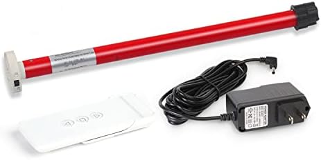 Rollerhouse 1-1/8" (28mm) Battery Powered Motor Kit with Remote Control and Charger Electric Motor DIY Motorized Tube for Window Blinds