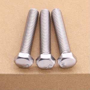 Image of 1 /4-20 x 3-1 /2 inch Hex Head Bolt Screw (3 /8 inch to 6 inch Available), 304 Stainless Steel 18 /8, Hexagon Head Bolt Screw, Fully Threaded, Coarse Thread, 10 pcs
