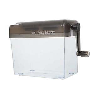 STOBOK 1Pc Papiervernietiger Papiervernietigers Voor Thuisgebruik Zware Papiervernietiger Voor Thuis Handmatige Papiervernietiger Documenten Papier Snijgereedschap Recht Snijden Shredder