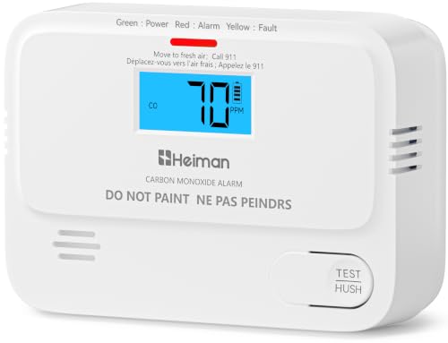 Heiman-Carbon-Monoxide-Detectors-Low-Level-Mini-Digital-Display-CO-Alarm Heiman Carbon Monoxide Detectors, Low-Level Mini Digital Display CO Alarm - Image 1