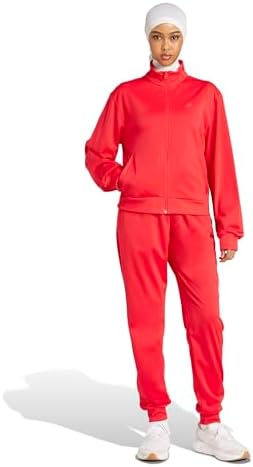 adidas Women's Essentials Feelcozy Track Suit, Pure Ruby, Medium