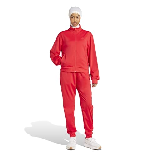 adidas Women's Essentials Feelcozy Track Suit, Pure Ruby, X-Large