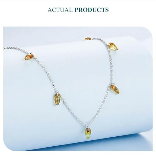 Collier en argent 925 contre les irritations perles ambre - 4