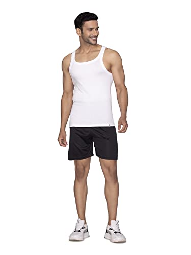 Image of XYXX Men's 100% Cotton Ribbed Regular Fit Solid Square Neck Vest | Anti Bacterial Finish, Racer Back Baniyan for Man, Tag Free Comfort Man's Inner