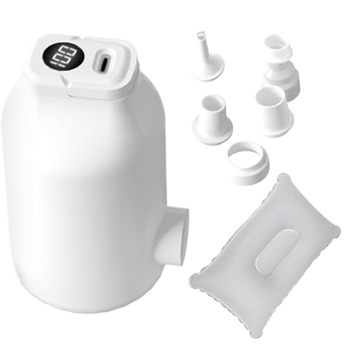 Mini bomba de aire | 4500Pa Pantalla Digital Recargable Portátil - Mini Bomba Eléctrica Inflable | Para Flotadores Piscina Bolsa Dormir Colchón Inflable Sofá Bolsas al Vacío Camping