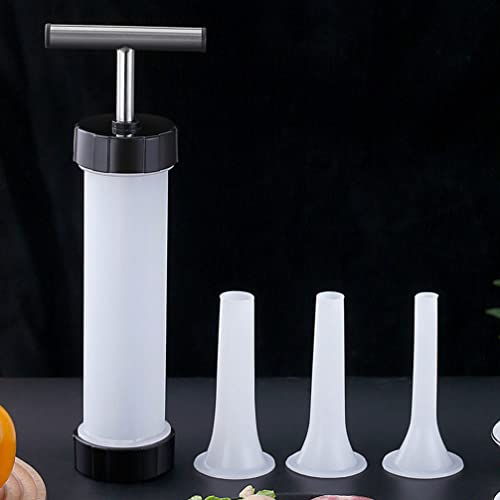Luxshiny 1 Set Manual Fabricante de Salsicha Carne Stuffer Enchimento Mão Salame Fácil Ferramenta de