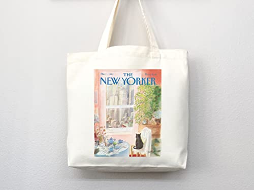 Bolso tote New Yorker, bolsa de la revista New Yorker, bolso artístico estético miniatura 2