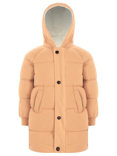 Kids Boys Girls Winter Warm Thick Padded Outerwear Hoodie Long Sleeve Jackets Coat3