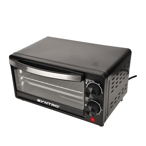 Image of Syntro Heatify 10L OTG (Oven Toaster Grill), Adjustable Temperature Control with Timer, Compact Baking, Grilling & Toasting Oven, Black