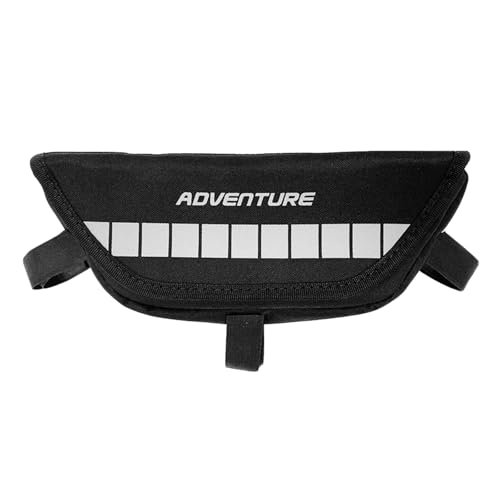 Bolsa de manillar para moto con almacenamiento y pantalla táctil para móvil