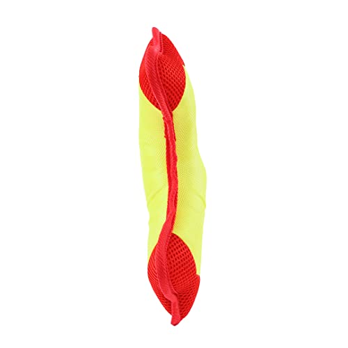 Minifeet Hundespielzeug Flying Triple gelb-rot Medium - ideal für alle Hunde ob groß, klein, ausgewachsen oder Welpe - für alle Hundeliebhaber und verspielte Haustiere