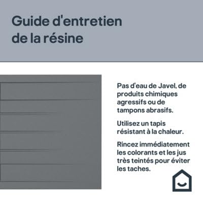 Évier de cuisine GoodHome Keluak 1 bac blanc à encastrer avec égouttoir