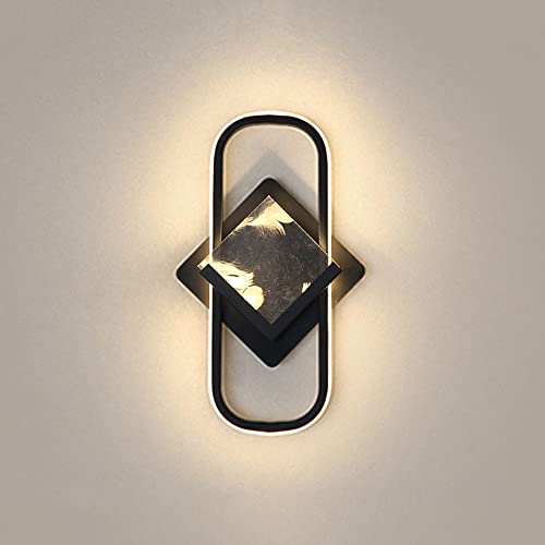 Jadssox LED Wandleuchte Leuchte Schwarz Metall Wandleuchte, Innenwand Wash Lights 20W Kopfteil Wandleuchten Für Wohnzimmer Schlafzimmer Nachtflur Dekor Wandleuchten Cover