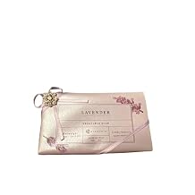 Alchimia Lavender Vegetable Handmade Italian Soap Bar With Jeweled Flower Charm Silk Like Paper Wrap10.5 Oz 10.5 Oz, Cream