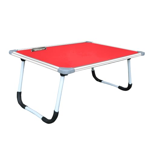 Image of YAJNAS Multipurpose Whiteboard & Laptop Table | Portable Study & Lap Desk for Bed with Laptop Support | Foldable Lap Bed Table, Ideal for Home & Office Presentation - (15 x 26, Red)