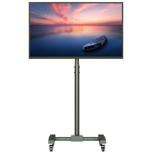 液晶テレビ スタンド式 リモコン付き テレビスタンド 大型（キャスター付き・ハイタイプ・移動式・棚