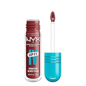 NYX PROFESSIONAL MAKEUP Lip IV Hydrating Glossy Lip Stain with 12HR Hydration – Drippin In Rose (Pink)