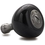 HEIGHTEN 36mm リール ハンドル ノブ 9.7g カーボン製 シマノ ダイワ 通用 (Daiwa) Type S (Shimano) Type A 用 Carbon Drum Series (ガンメタル) (1169)