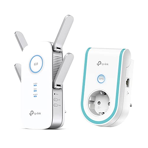TP-Link RE655 WLAN Verstärker Repeater AC2600 & RE365 AC1200 WLAN Repeater mit Steckdose (1200 Mbit/s, Dual WLAN AC+N, WLAN Verstärker, LAN Port, kompatibel zu Allen WLAN Geräten)
