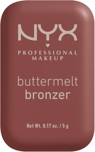 NYX Professional Makeup Buttermelt Bronzer, Polvos de Bronceado, Hasta 12H de Duración, No Mancha, No Transfiere, Tono: Butta Dayz, 5 g