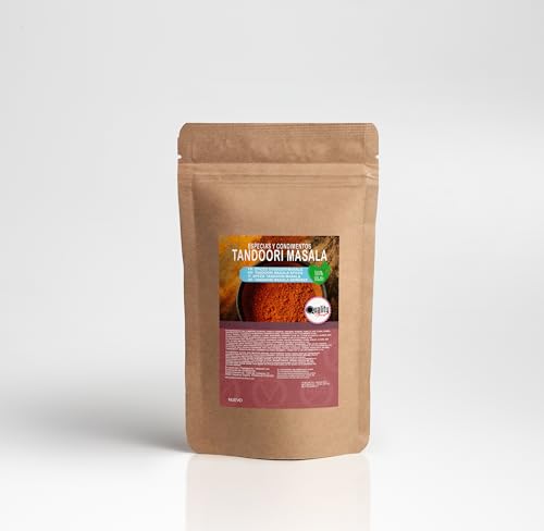 Quality Food. Tandoori Masala en Polvo. Mezcla de Especias de la India. Cocina Vegana y Vegetariana 100% Natural. (250 Gr)