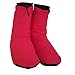 kowaku Winter Booties Warm Footwear Sleeping Sock Thermal Slippers for Men Women for Backpacking Sleeping Bag Tent, Red L