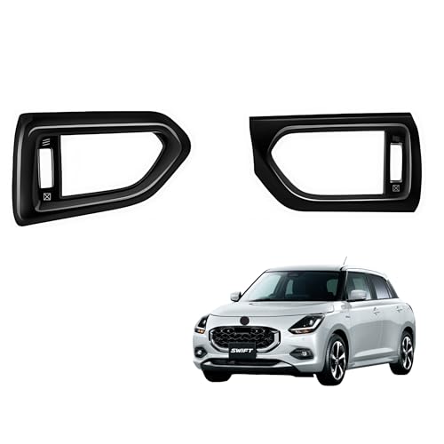 【Aobexalt】「スイフト ZDEDS/ZCDDS型 For SWIFT 2023年12月〜」に対応 サイド吹き出し口 パネルエアコン換気口フレーム ガーニッシュ 内装アクセサリー (ピアノブラック)