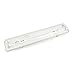 bematik schermo impermeabile per tubo LED 2 x 600 mm con connessione in Due estremi IP65 T8 G13 (np54), Trasparente