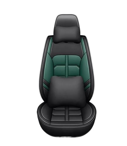 Housse de siège de voiture en cuir Ford Edge Kuga Mustang protecteurs noir vert