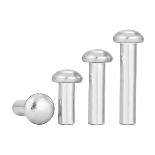 Fixation anti-vibration avec le rivet plein aluminium M6 à tête demi-ronde