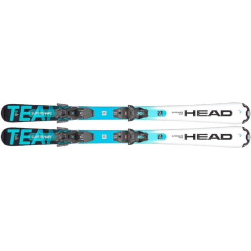 Superficie strutturata HEAD Supershape Team Easy JRS con JRS 7, 5 GW CA BR.78[H] Attacchi Junior Sci, colore: bianco/blu (314203+100922)