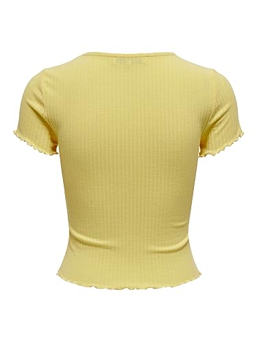 ONLY Damen ONLEMMA S/S Short TOP NOOS JRS T-Shirt, Dusky Citron,L 3
