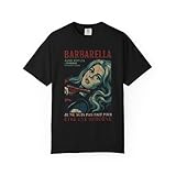 Vintage Barbarella T-Shirt – Retro Sci-Fi Jane Fonda Poster Tee | LGBTQ Pride Apparel, Girl Power Gift, Unisex Fit Black