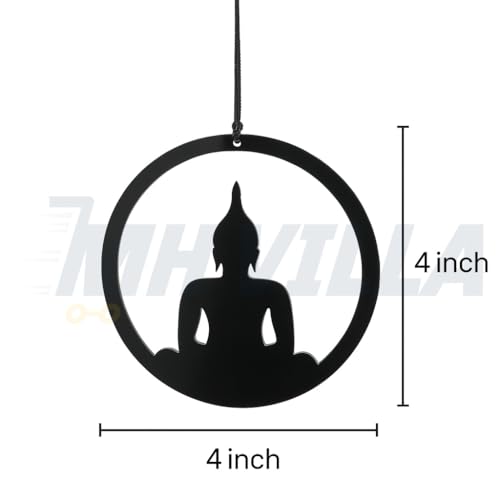 MH VILLA Car Hanging Accessories/Dream Catchers for Wall Hanging//Home Decor Accents/Door Welcome Dream Catcher/Car Decor/Door Hanging/Buddha Dream Catcher(Bhuddh)