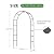 SCENDOR Iron Pergola Arbor Practical, 7.9 Feet High x 4.6 Feet Wide, Assemble Easily for Various Climbing Plant Wedding Garden Arch Bridal Party Decoration Wide Arbor