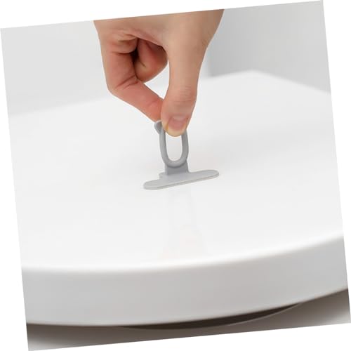 HOLIDYOYO Selbstklebender Toilettensitzheber 4 Stück Hygienischer Griff Für Wc Sitz Einfaches Anheben Des Toilettendeckels Ohne Bohren Praktisch Für Badezimmer Familie Und Reise