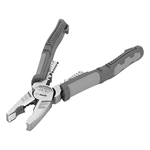 Wisepro 8 Inch Combination Pliers、Linemans Pliers、Heavy Duty Pliers、Hand Tools For Wire Stripping/Crimping/Cutting #TOP9